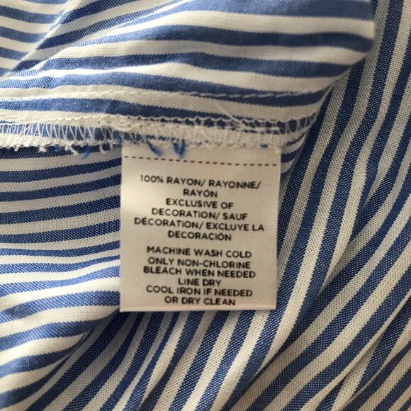 Loft | Stripe Layered Cuff Tassel Top - Picture 7 of 8